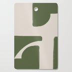 Green Geometric Original Shape Cutting Board Gallery Image 1