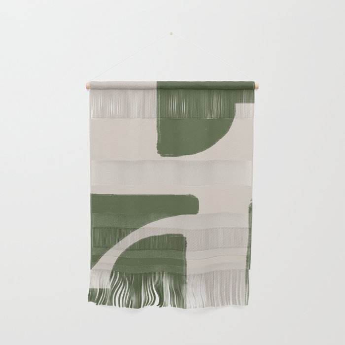 Green Geometric Original Shape Wall Hanging Gallery Image 1