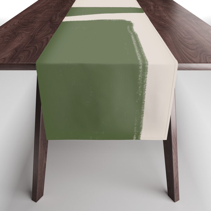 Green Geometric Original Shape Table Runner Gallery Image 1