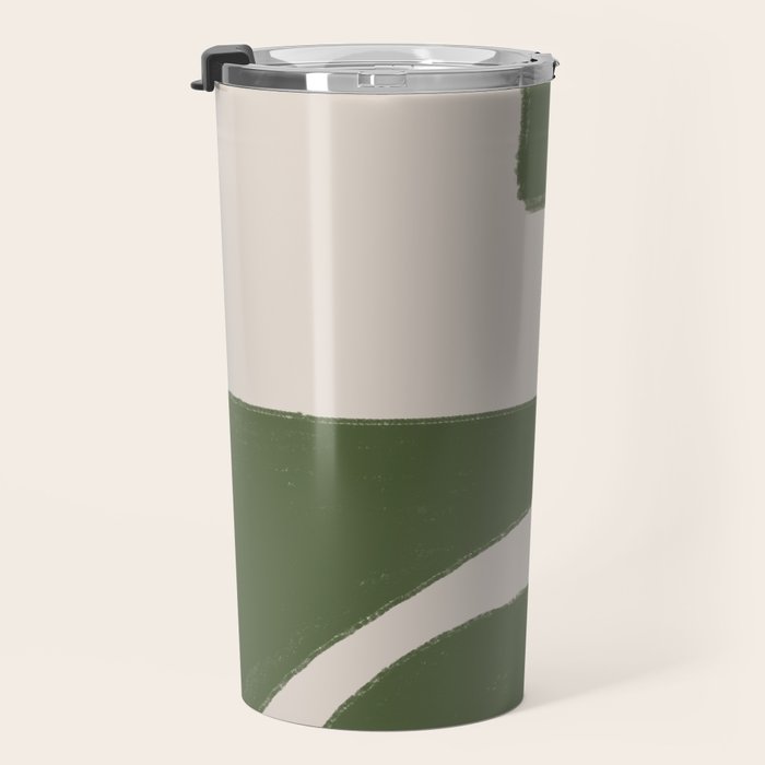 Green Geometric Original Shape Travel Mug Gallery Image 3