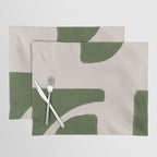 Green Geometric Original Shape Placemat Gallery Image 1
