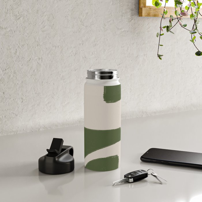 Green Geometric Original Shape Water Bottle Gallery Image 4