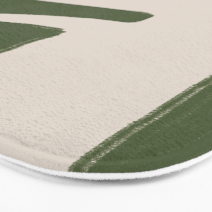 Green Geometric Original Shape Bath Mat Gallery Image 3