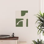 Green Geometric Original Shape Poster Gallery Image 2