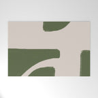 Green Geometric Original Shape Welcome Mat Gallery Image 1