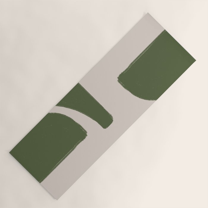 Green Geometric Original Shape Yoga Mat Gallery Image 1