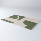 Green Geometric Original Shape Rug Gallery Image 3