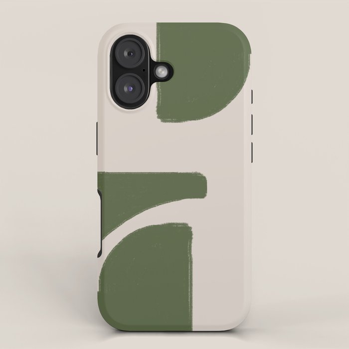 Green Geometric Original Shape iPhone Case Gallery Image 1