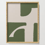 Green Geometric Original Shape Serving Tray Gallery Image 1