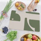 Green Geometric Original Shape Cutting Board Gallery Image 2