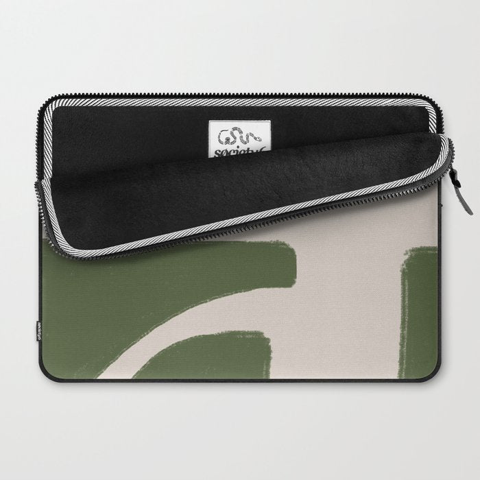 Green Geometric Original Shape Laptop Sleeve Gallery Image 2