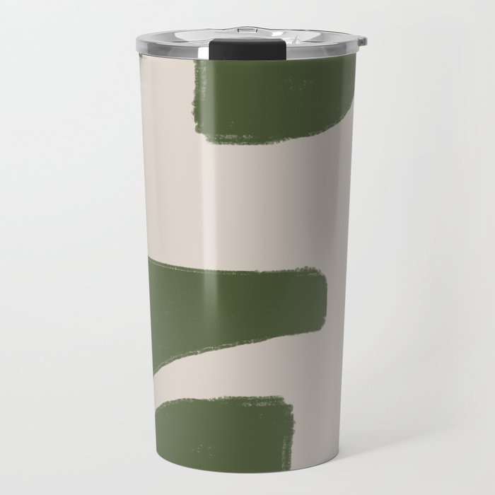 Green Geometric Original Shape Travel Mug Gallery Image 1