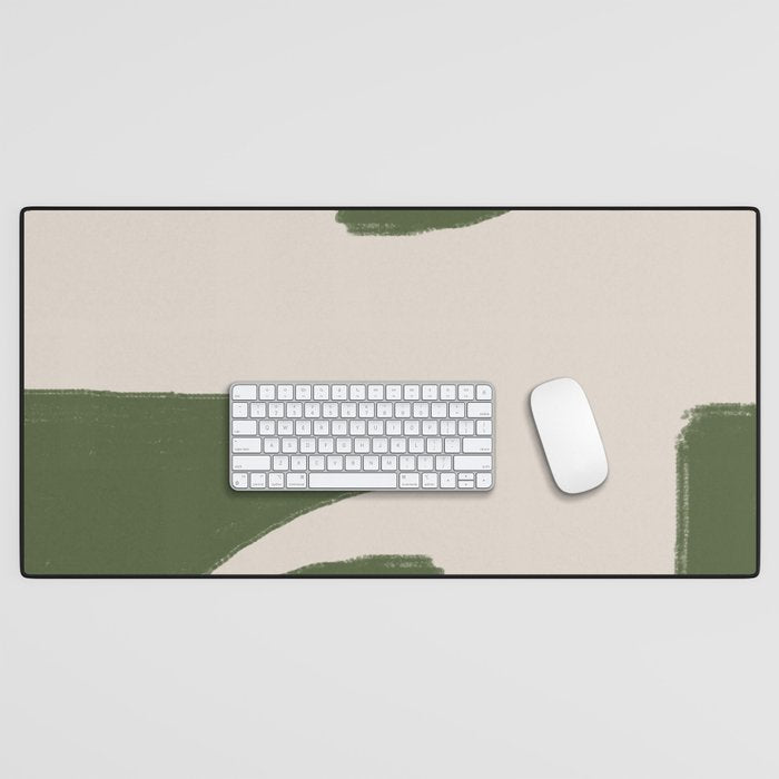 Green Geometric Original Shape Desk Mat Gallery Image 1