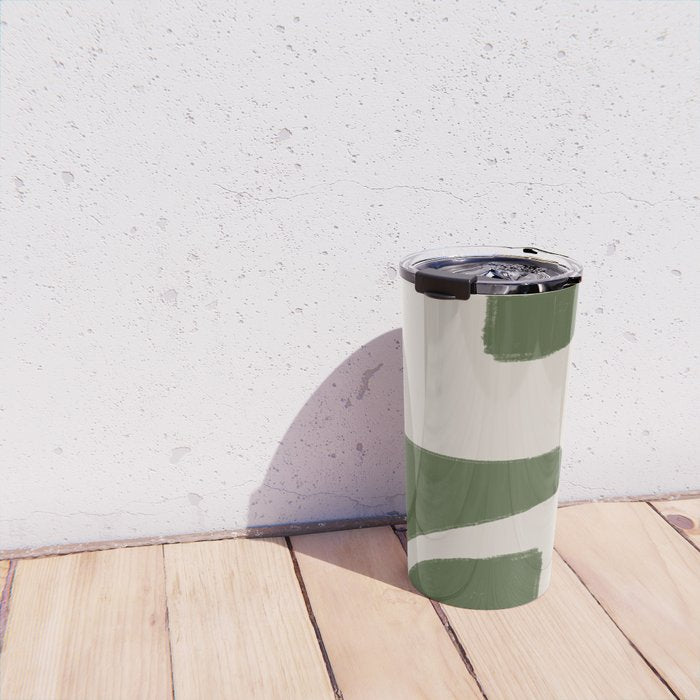 Green Geometric Original Shape Travel Mug Gallery Image 4