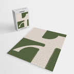 Green Geometric Original Shape Jigsaw Puzzle Gallery Image 2
