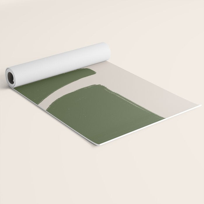 Green Geometric Original Shape Yoga Mat Gallery Image 2