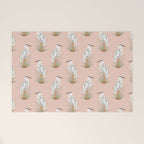 Coastal Cranes Peachy Pink Welcome Mat Gallery Image 1