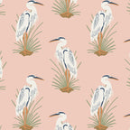 Coastal Cranes Peachy Pink Coffee Mug Gallery Image 2