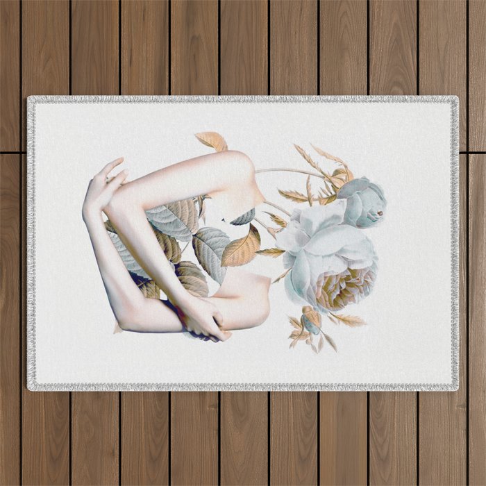 Inner beauty-collage 2 Outdoor Rug Gallery Image 1