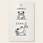 Inhale Exhale Pug Cutting Board Gallery Image 1