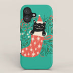 Festive Feline iPhone Case Gallery Image 1