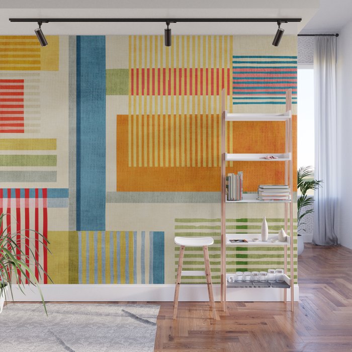 Colorful Geometric Modern Design Art I Wall Mural Gallery Image 1