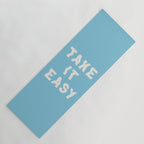 Take It Easy Sky Blue Yoga Mat Gallery Image 1