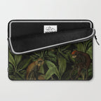 Monkey Vintage Botanical Night Jungle Garden Laptop Sleeve Gallery Image 2