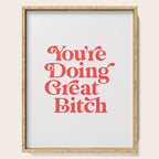 You're Doing Great Bitch Serving Tray Gallery Image 1
