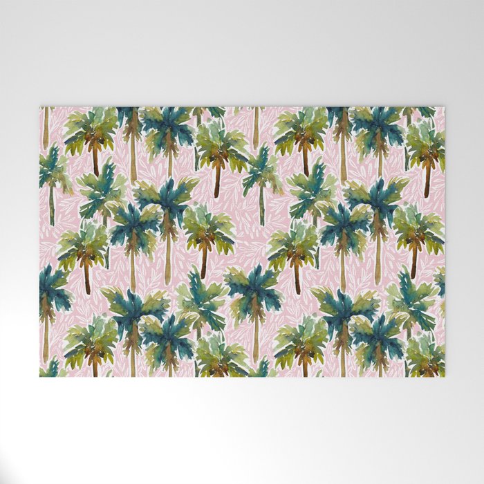 Island Dreams - Pink Welcome Mat Gallery Image 1