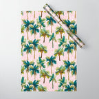Island Dreams - Pink Wrapping Paper Gallery Image 1