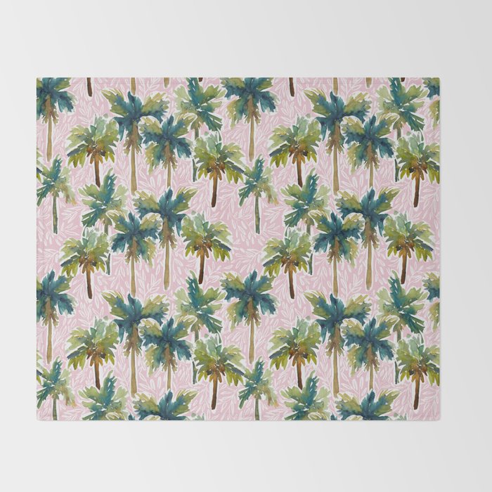 Island Dreams - Pink Throw Blanket Gallery Image 2