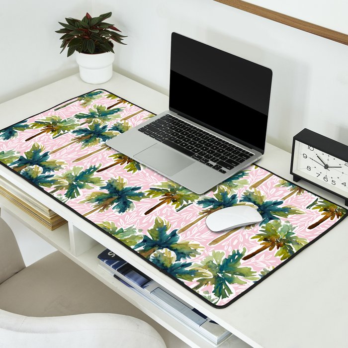 Island Dreams - Pink Desk Mat Gallery Image 2