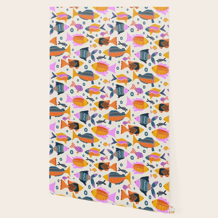 Crafty Maximalist Fish Parade Wallpaper Gallery Image 2