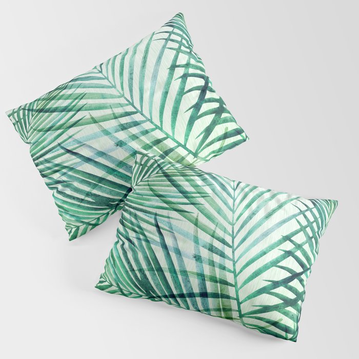 Tropical Fronds Abstract Design Pillow Sham Gallery Image 1
