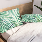 Tropical Fronds Abstract Design Pillow Sham Gallery Image 2