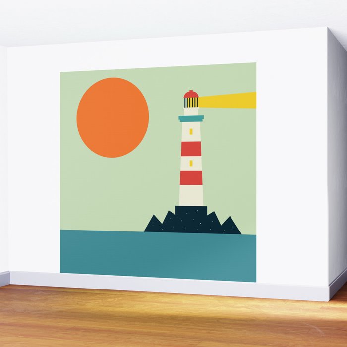Lighthouse Wall Mural Gallery Image 2