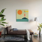 Lighthouse Wood Wall Art Gallery Image 2