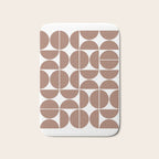 Mid Century Modern Geometric 04 Mocha Mousse Bath Mat Gallery Image 1