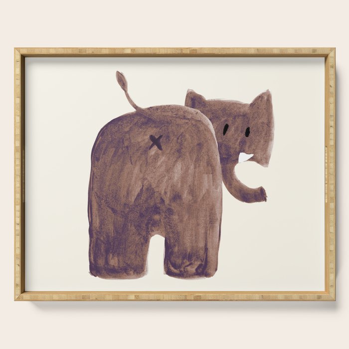 Elephant's butt Serving Tray Gallery Image 1