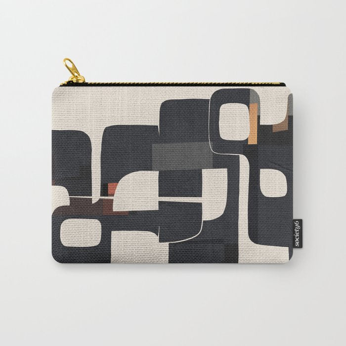 Modern Abstract Shapes 103 Carry All Pouch Gallery Image 1
