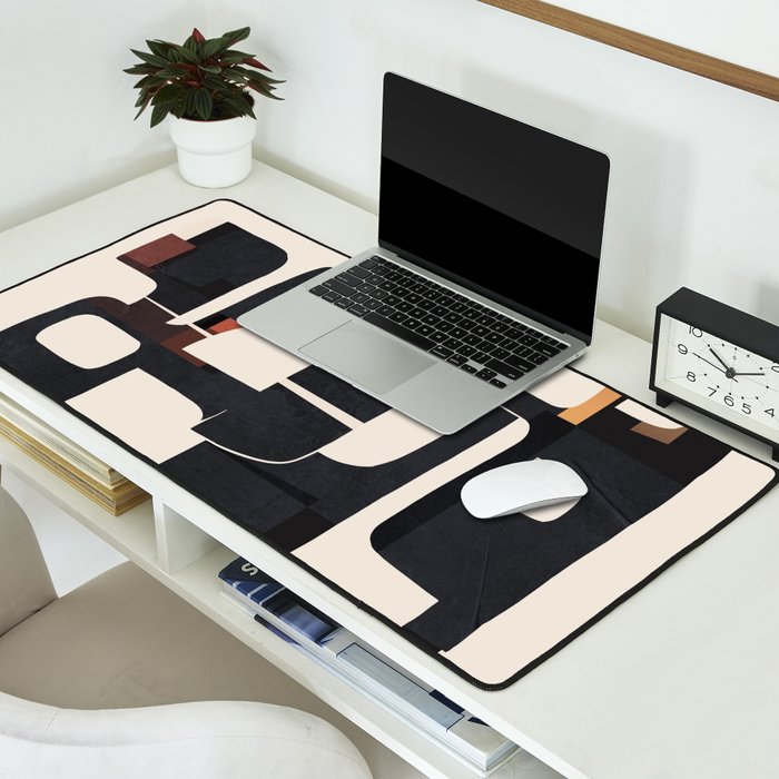 Modern Abstract Shapes 103 Desk Mat Gallery Image 2
