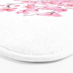 pink cherry blossom watercolor 2020 Bath Mat Gallery Image 3