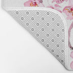 pink cherry blossom watercolor 2020 Bath Mat Gallery Image 2