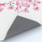 pink cherry blossom watercolor 2020 Rug Gallery Image 4