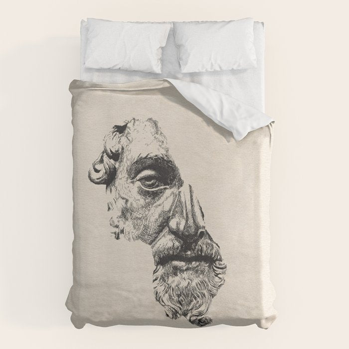 MARCUS AURELIUS ANTONINUS AUGUSTUS / Ink Duvet Cover Gallery Image 6