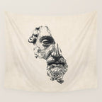 MARCUS AURELIUS ANTONINUS AUGUSTUS / Ink Wall Tapestry Gallery Image 4