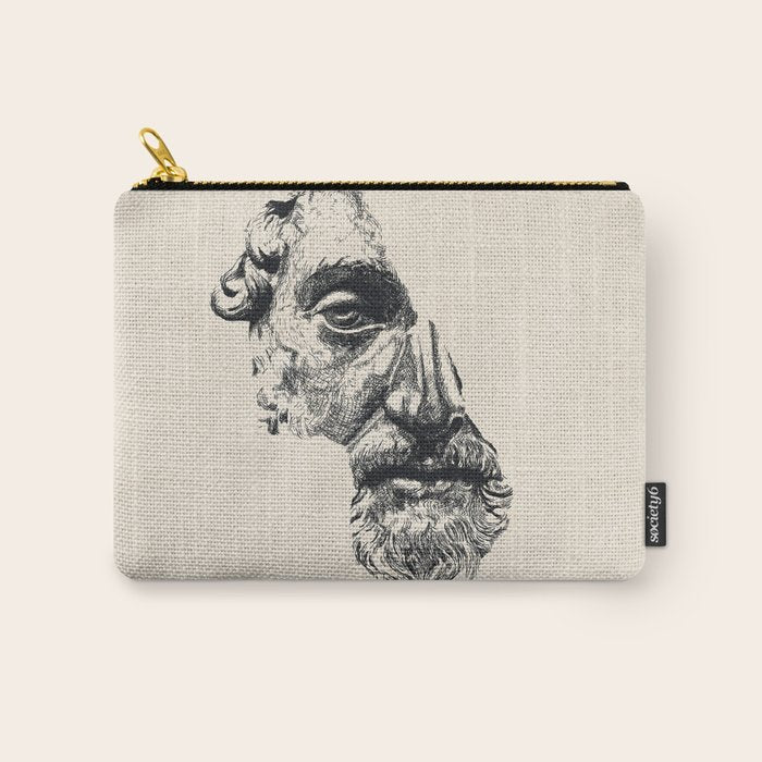 MARCUS AURELIUS ANTONINUS AUGUSTUS / Ink Carry All Pouch Gallery Image 1