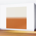 Retro Orange Minimalist Stripes Wall Mural Gallery Image 2