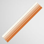Retro Orange Minimalist Stripes Table Runner Gallery Image 3